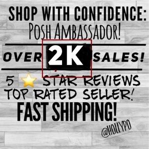 Over 2K items sold! 5 ⭐️Reviews!Posh am…